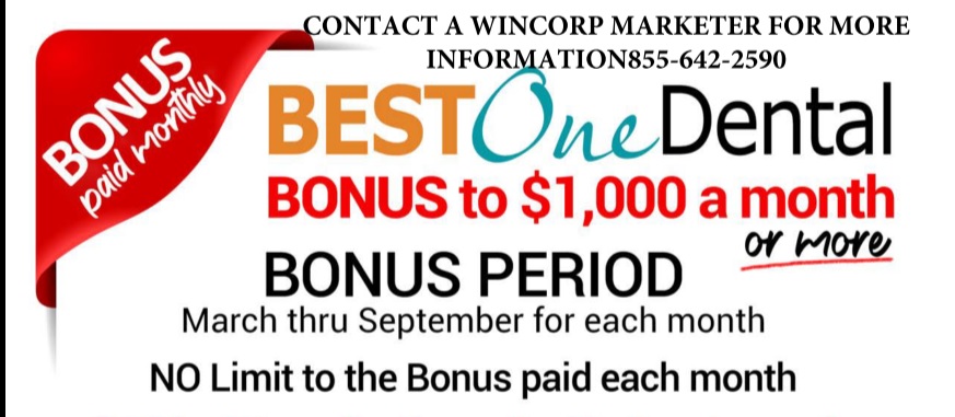 WinCorp Marketing Best One Dental Bonus